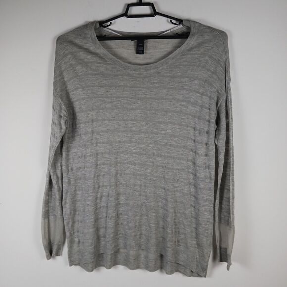 Lane Bryant Size 18/20 Sweater Lightweight Semi-sheer Long Sleeves Gray - Picture 1 of 8